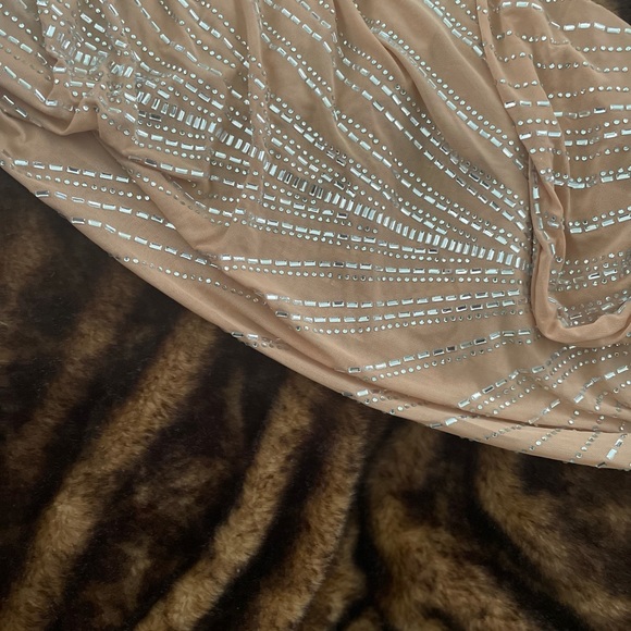 Nude Shimmery Dress - Picture 4 of 5
